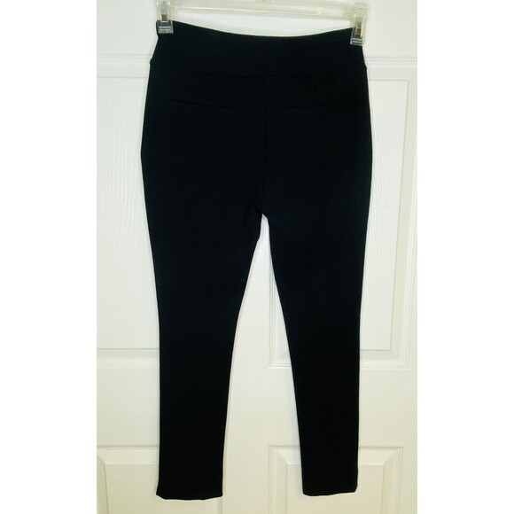 Soft Surroundings Perfect Ponte Skinny Ankle Pants Petite PXS Black Pockets - Picture 2 of 6